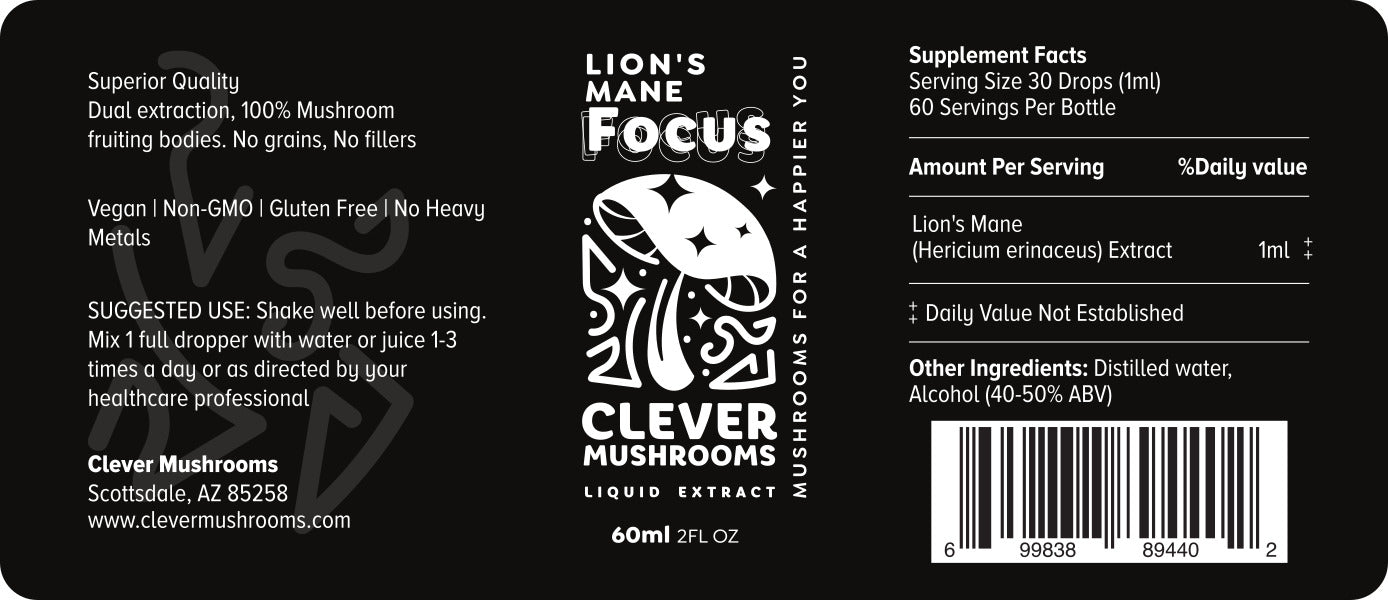 Lion's Mane Mushroom Tincture