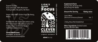 Lion's Mane Mushroom Tincture