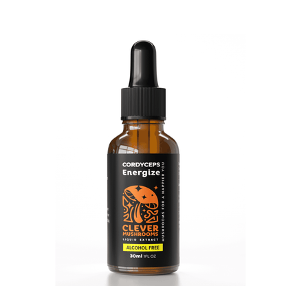 Cordyceps Mushroom Extract 30ml Dropper Bottle - Natural Energy Booster