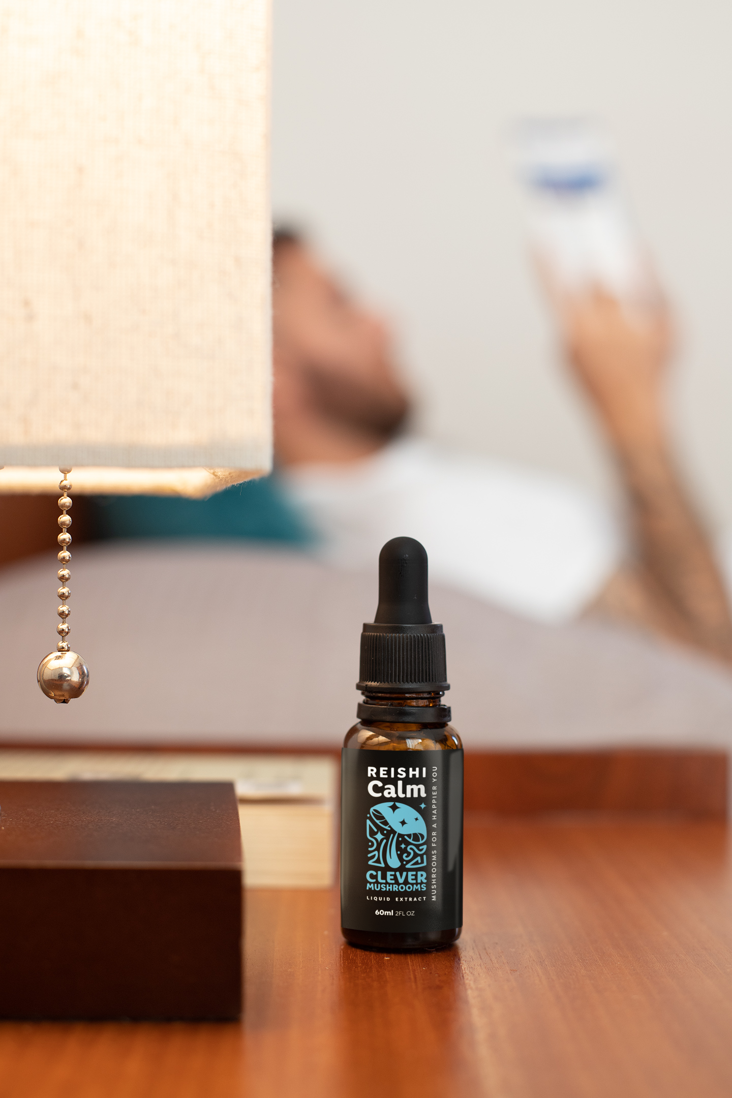 Reishi Mushroom Liquid Extract 30ml Dropper Bottle - Stress Relief Supplement