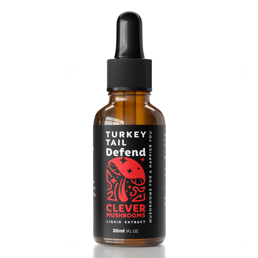 Turkey Tail Mushroom Extract 30ml Dropper Bottle - Immune System Support